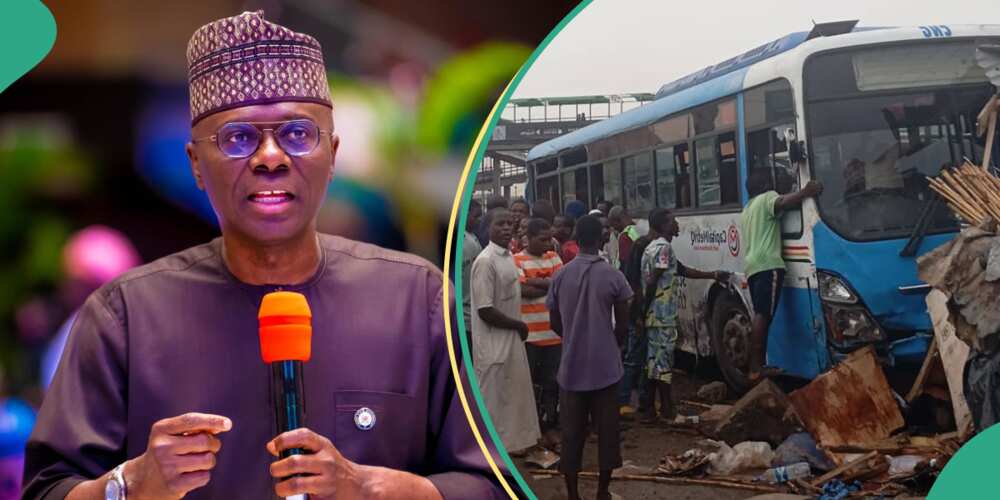 Several injured as truck rams into BRT on Lagos-Ibadan Expressway on Saturday morning