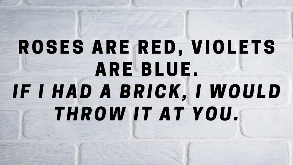 roses are red violets are blue poems funny