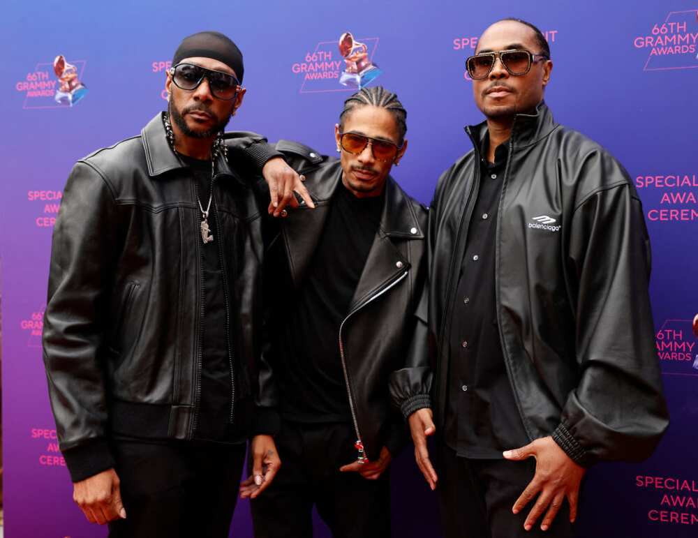 Bone Thugs-N-Harmony arrives for the Recording Academy's Special Merit Awards Ceremony
