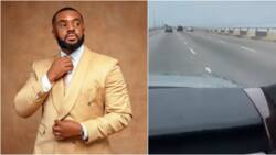 "The water is high": Williams Uchemba shares video on situation of 3rd mainland bridge, raises flood concerns