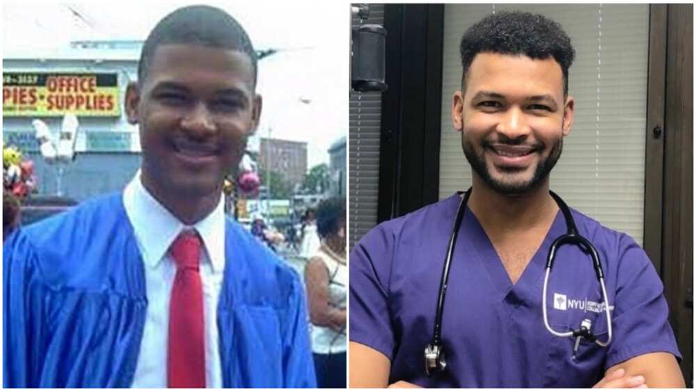 Nurse graduates from NYU years after working there as a janitor