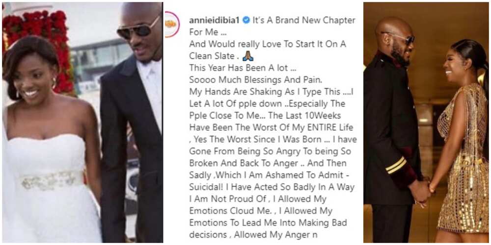 I am sorry put our family out there; Annie Idibia pens emotional apology to 2Baba, family and others on her 37th birthday