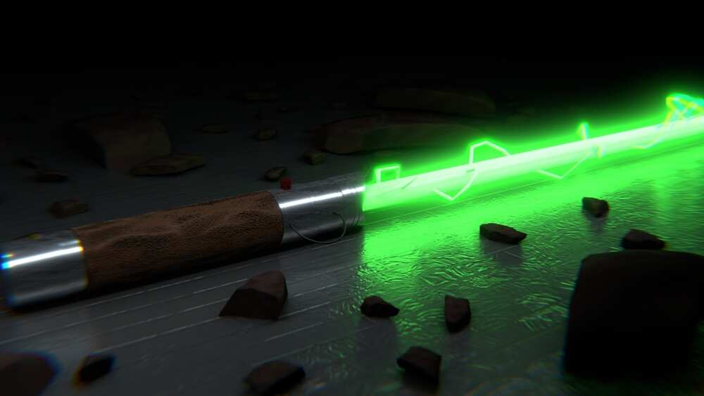 green lightsaber