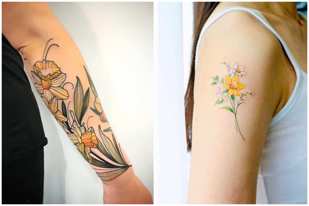 Tattoos symbolizing growth