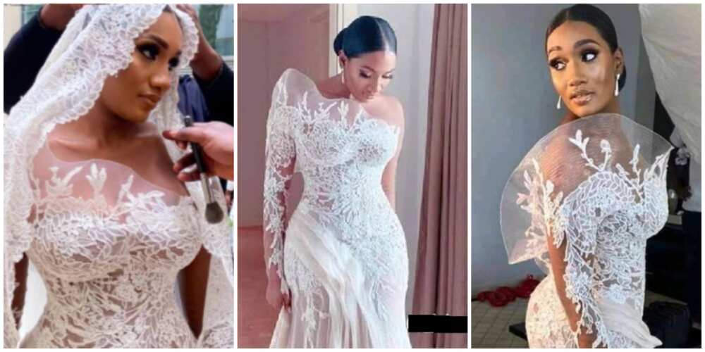 Atiku’s newlywed daughter-in-law Fatima apologizes over her wedding dress