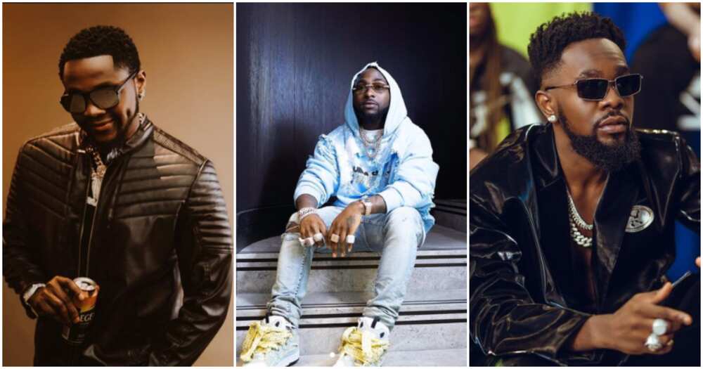 Photos of Kizz Daniel, Davido and Patoranking