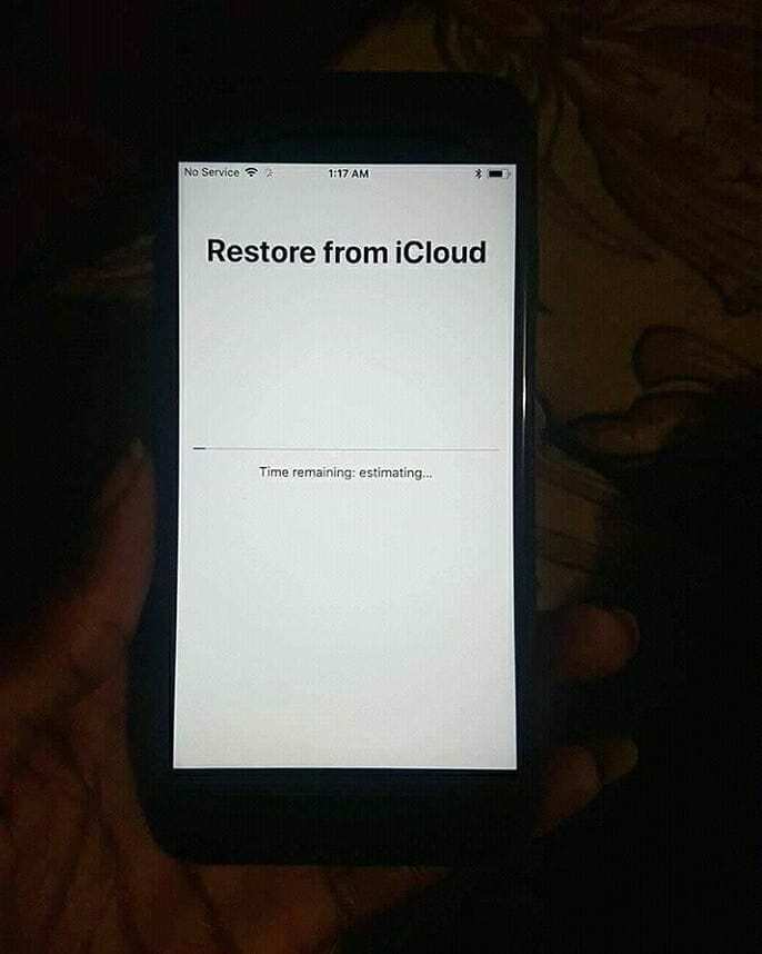 iPhone restore from backup