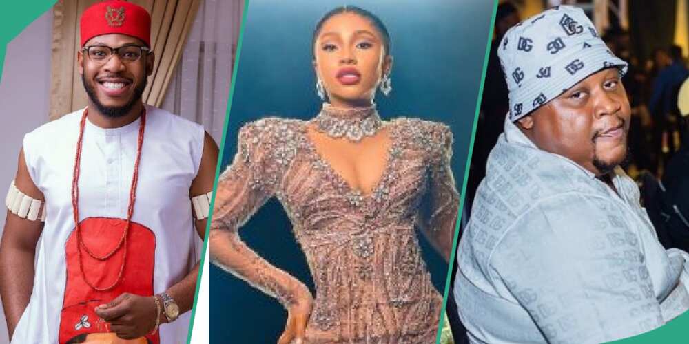 BBNaija stars Mercy, Frodd and Cubana Chiefpriest