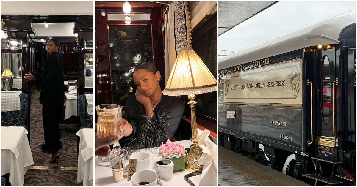 Why you no attend grandma birthday? Fans query Temi Otedola as she shares lovely moments from luxurious train