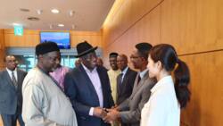 Former president Goodluck Jonathan arrives South Korea to participate in International Leadership Conference