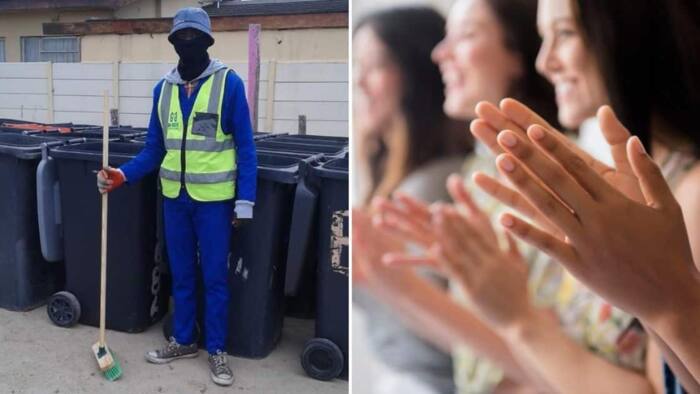 Reactions as young man starts bin washing business after struggling to find a job for a year