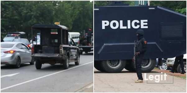 Security officers around the Federal High Court in Abuja