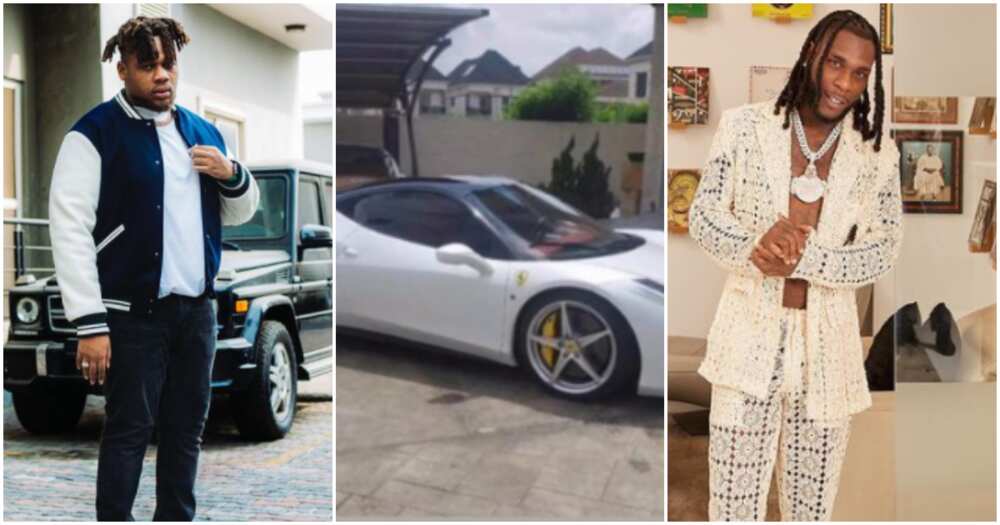 Burna Boy buys new Ferrari