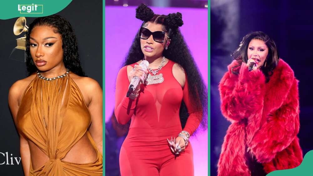 Rappers Megan Thee Stallion, Nicki Minaj and Cardi B