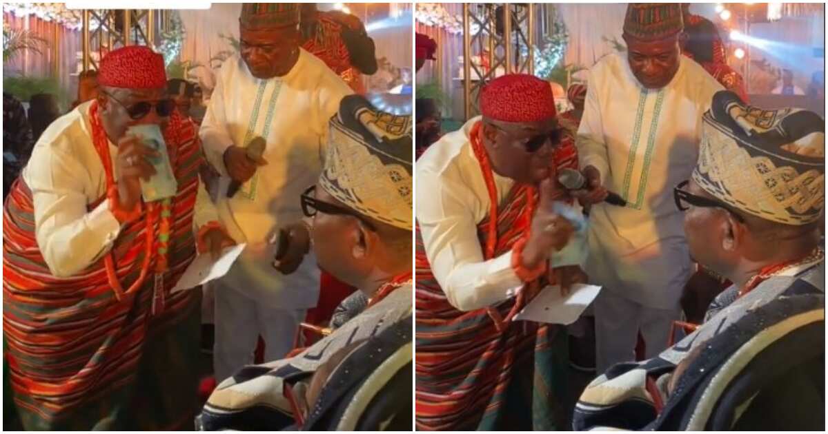 Bride's father issues groom warning, returns bride price to him at wedding, video goes viral