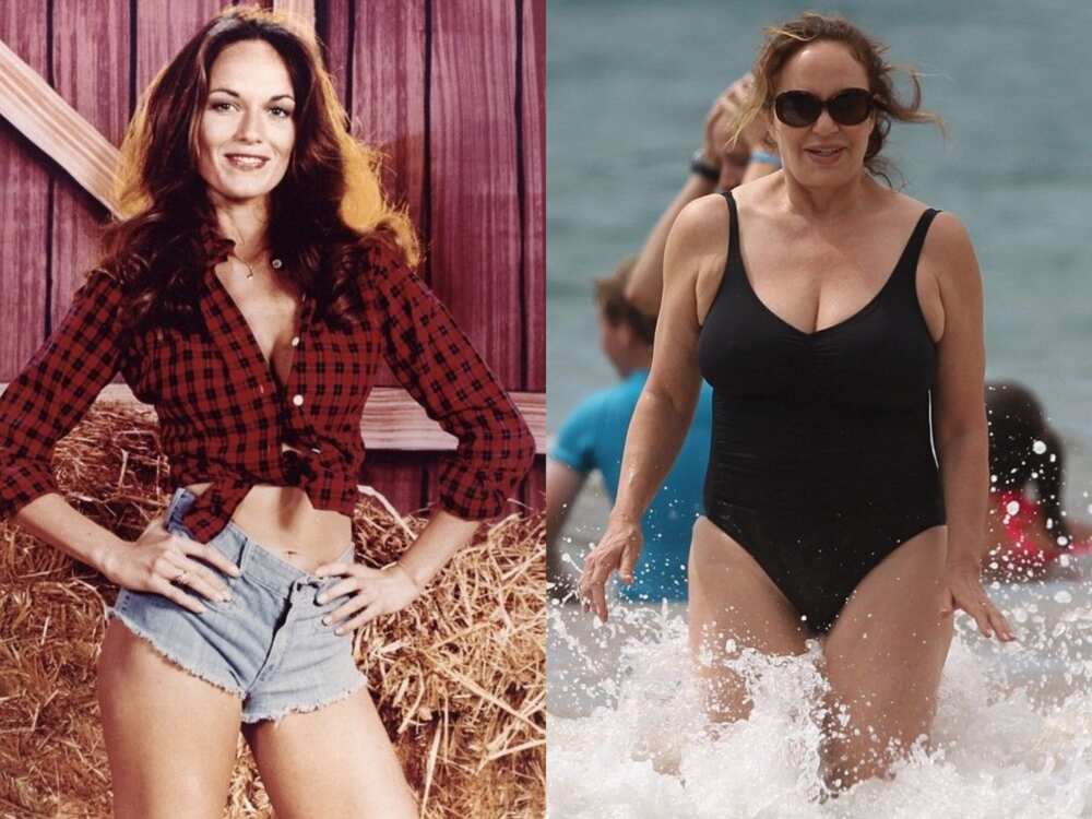 Catherine Bach then and now