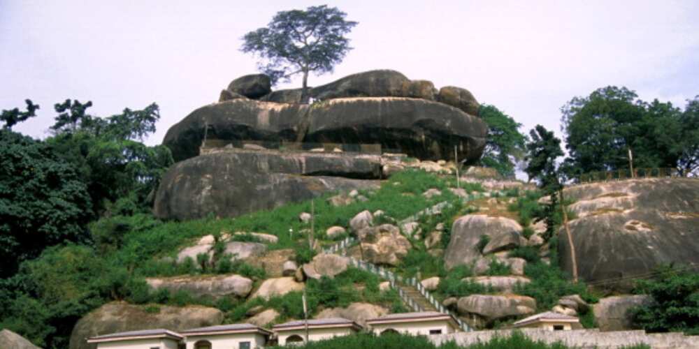 The Olumo Rock in Abeokuta, the Ogun state capital