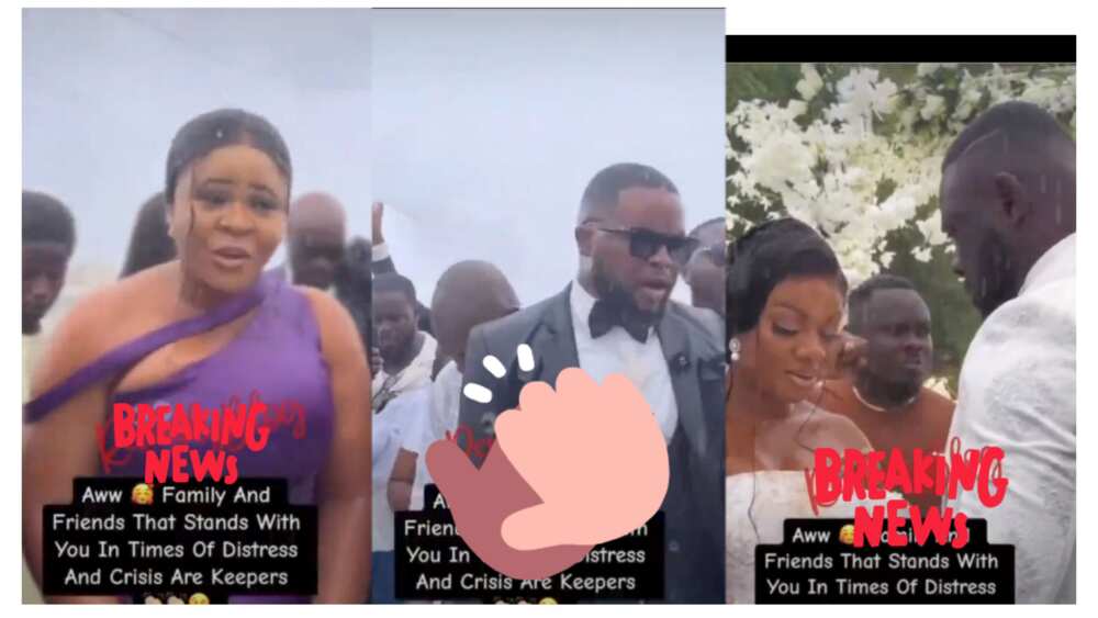 Couple gets support even on rainy wedding Couple gets support even on rainy wedding