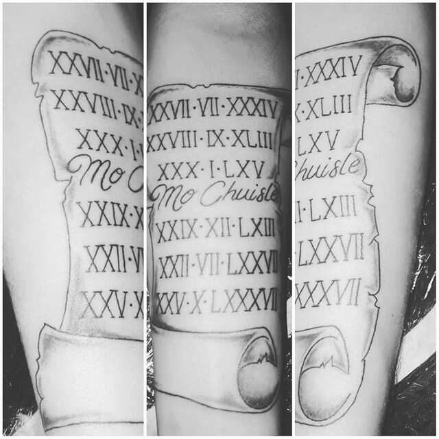 irish words tattoos