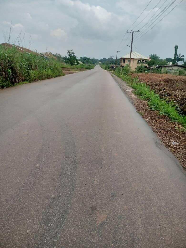 A road constructed in Enugu
