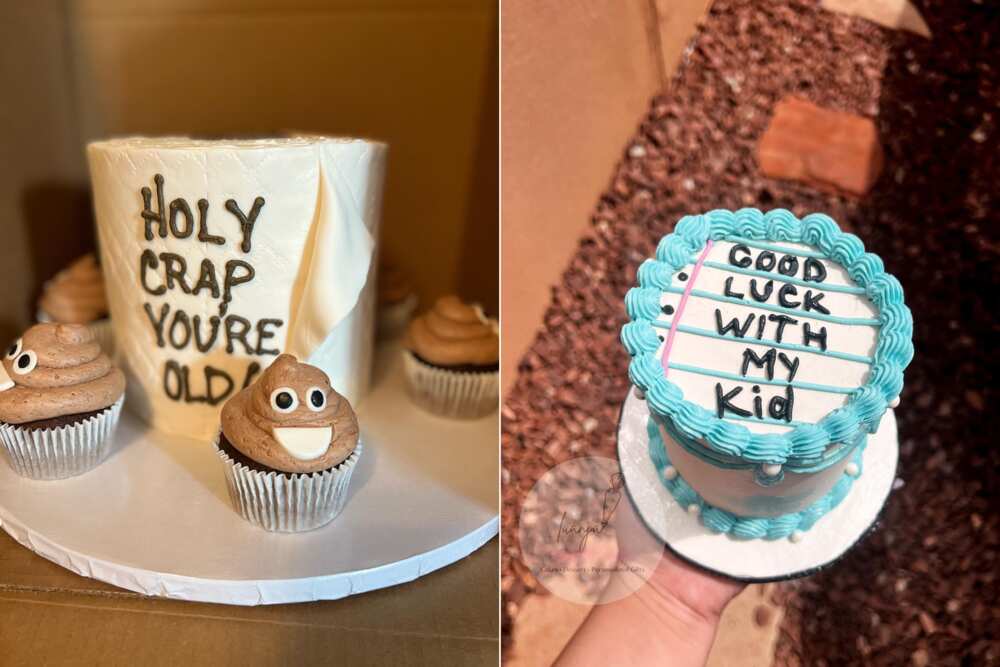 funny birthday cake messages