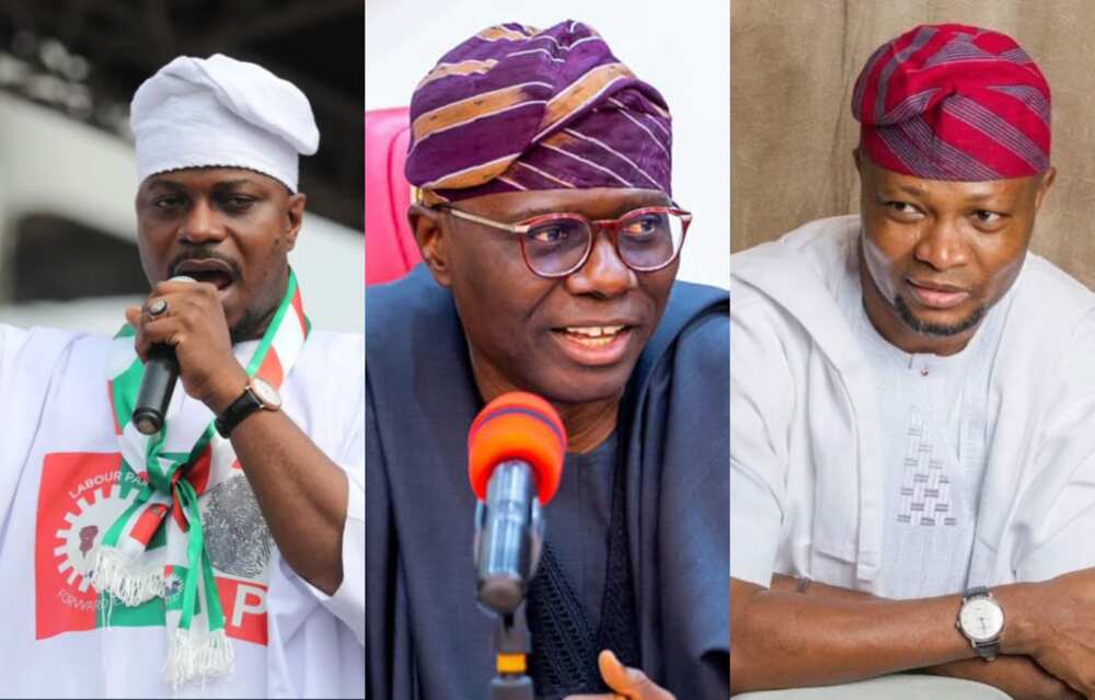 Babajide Sanwo-Olu, Jandor, Gbadebo Rhode-Vivour, Lagos state, 2023 general election, gubernatorial polls