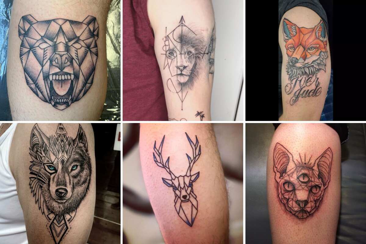 40 Intimidating Geometric Animal Tattoo Ideas  Greenorc