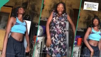 "Your kitchen looks like a shrine": Lady dances inside old-looking house, video sparks reactions