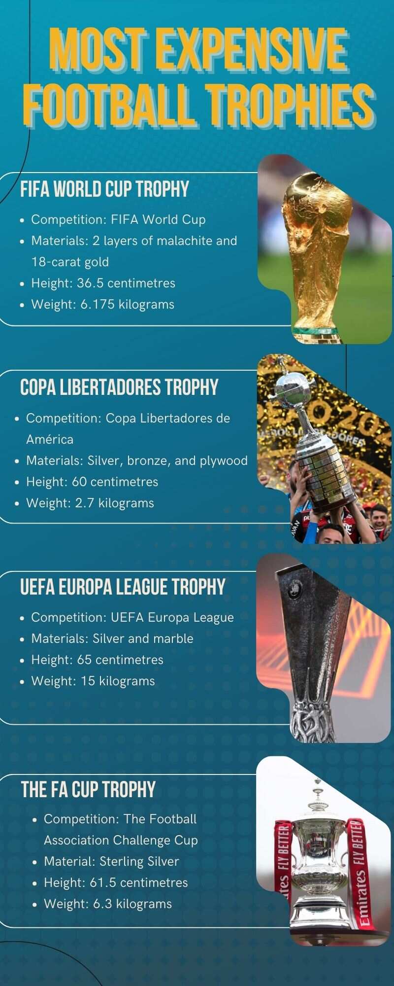Most expensive football trophies