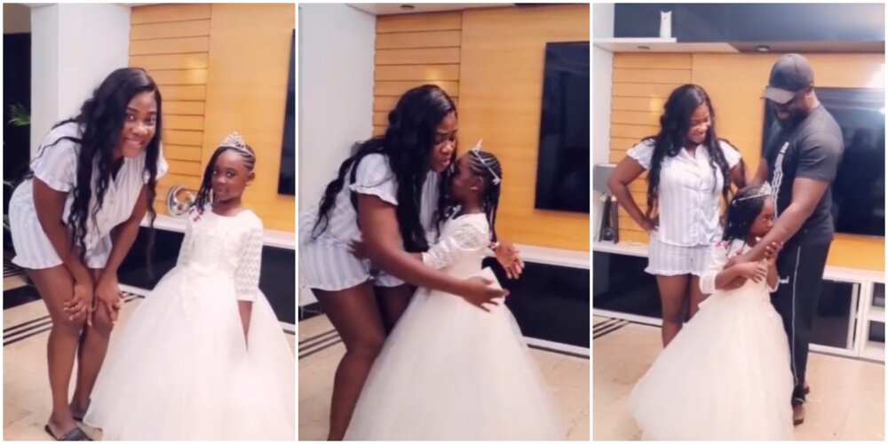 Mercy Johnson's daughter graduates elementary school.