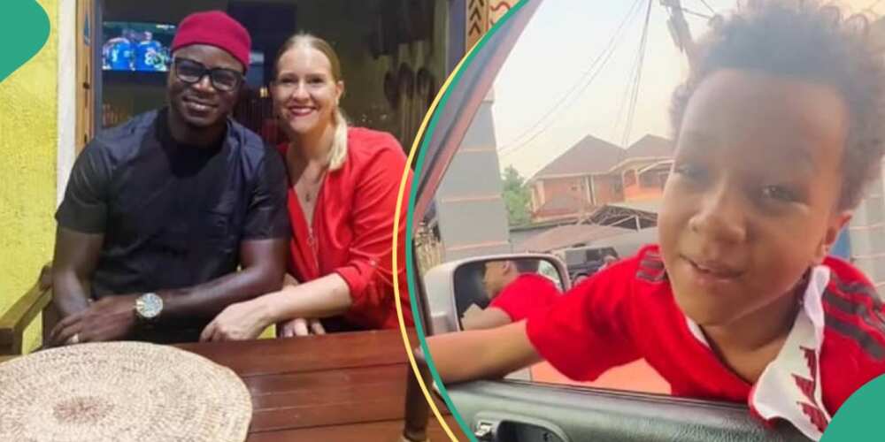 Couple living abroad brings so to Nigeria to learn Igbo