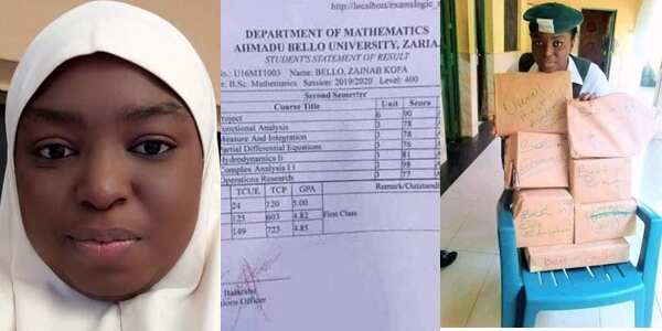 A Nigerian lady named Zainab Bello has emerged as the first female student to make a first-class in Mathematics from ABU Zaria