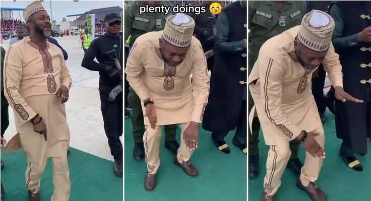 Photo of Edward Onoja, deputy governor of Kogi state dancing to Buga by Kizz Daniel.