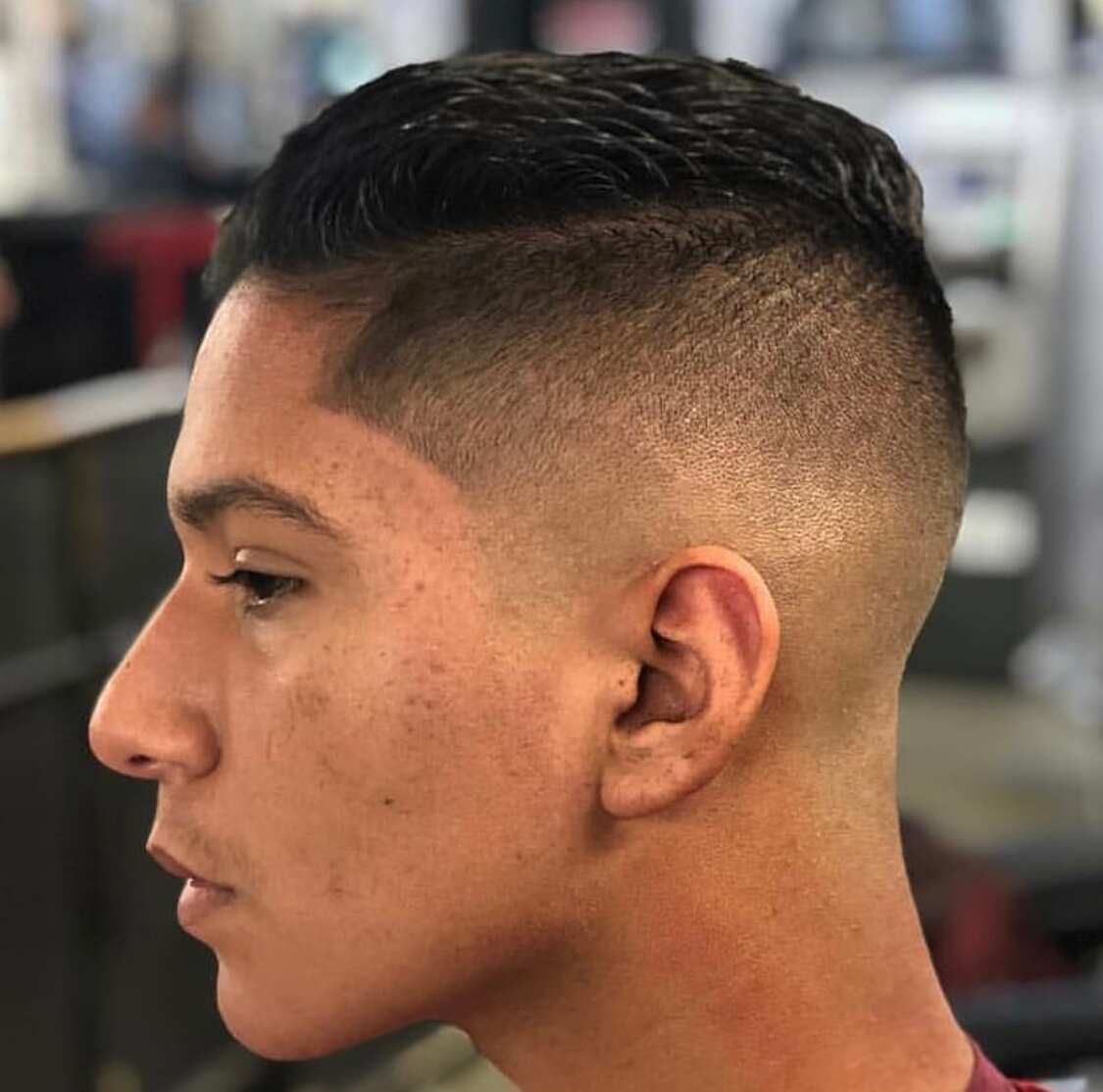 Mohawk haircut