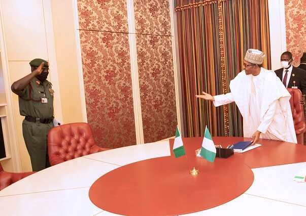 President Buhari holds security meeting with Buratai