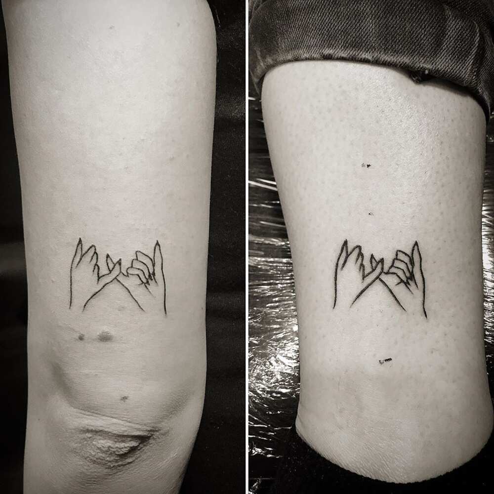 best friend matching tattoo