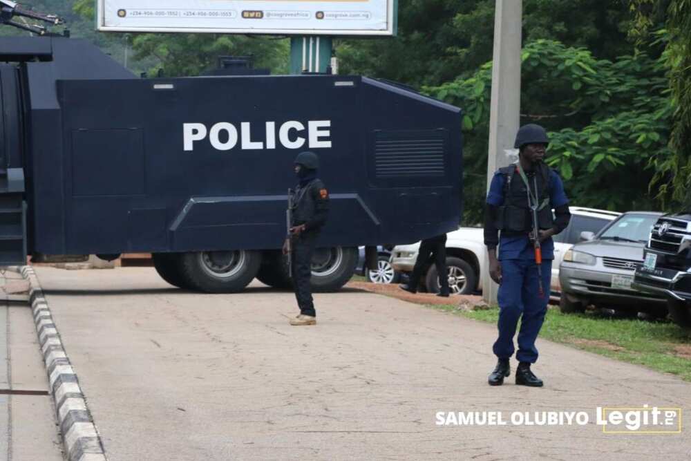 A police vehicle in Abuja