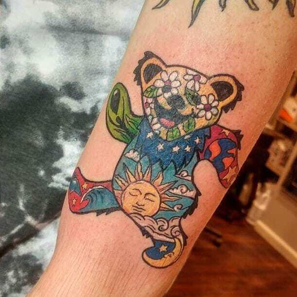 Grateful Dead Tattoos GD Tattoo 63 Groovy Dancing Bear