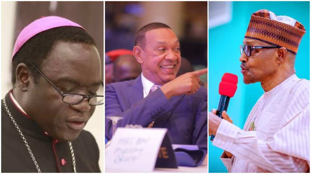 Buhari vs Kukah: Ben Bruce offers reconciliation after Arewa youths' call for cleric's arrest