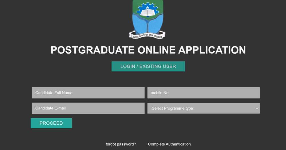Kogi State University postgraduate portal