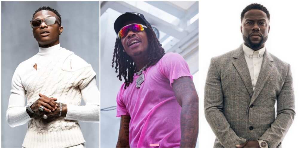 Wizkid, Wizkalifa, and Kevin Hart. Wizkid, Wizkalifa, and Kevin Hart.