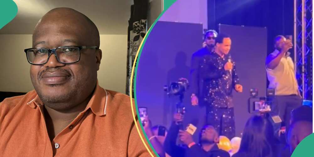 Man stuns many as he shares rare video from Odumeje's show in London