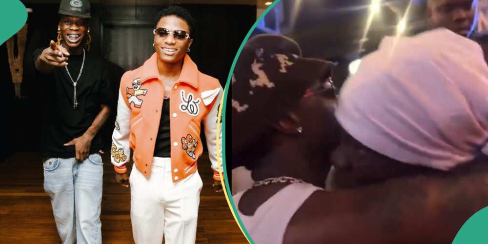 Wizkid and Seyi Vibez hang out together