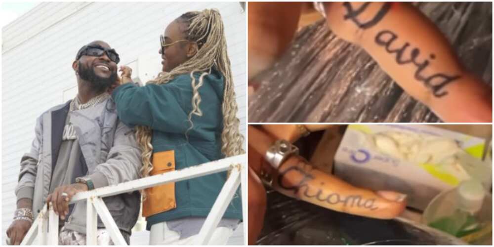 Davido and Chioma get tattoos