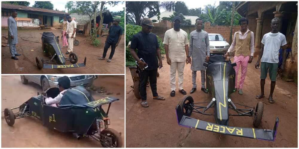 Talented Nigerian Teen who Built Motorbike that looks Like Helicopter, Machines Gets Scholarship