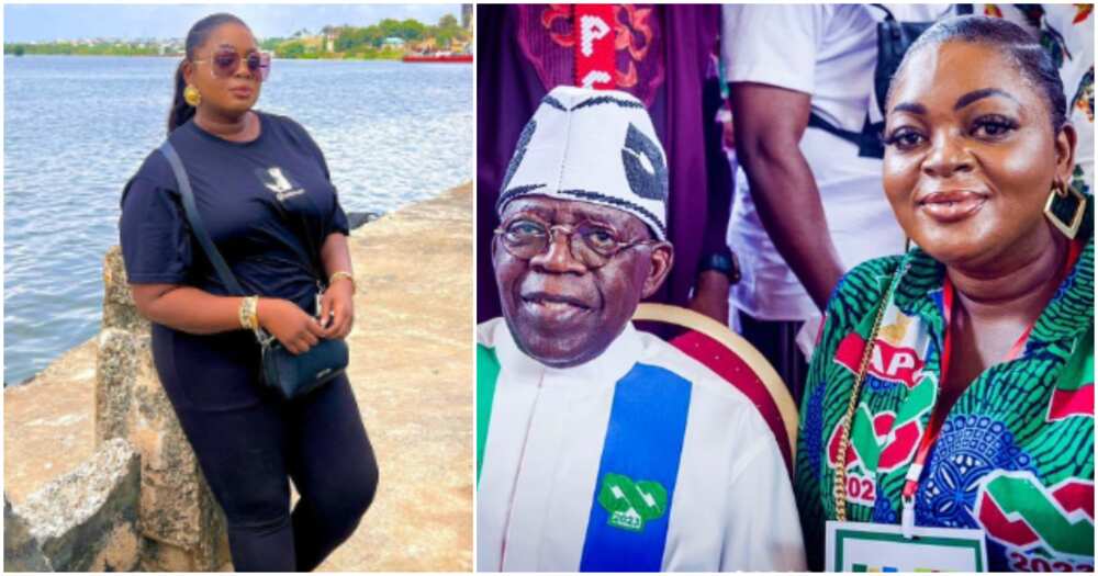 Actress Eniola Badmus and Tinubu Actress Eniola Badmus and Tinubu
