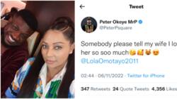 “Tell us your offense”: Peter Okoye asks fans to tell his wife Lola that he loves her so much, they react