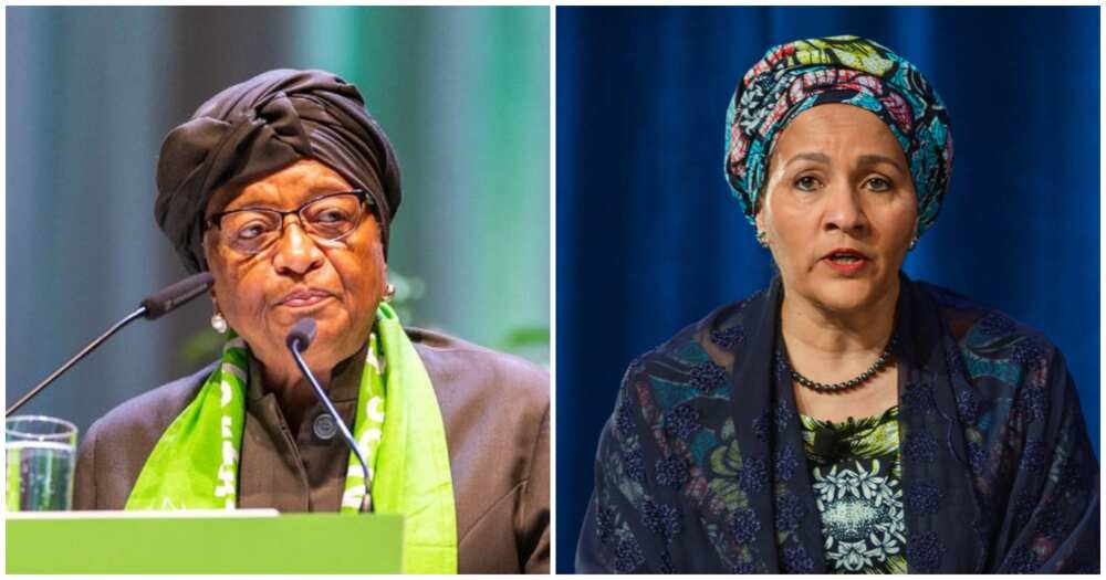 Ellen Johnson-Sirleaf and Amina J. Mohammed