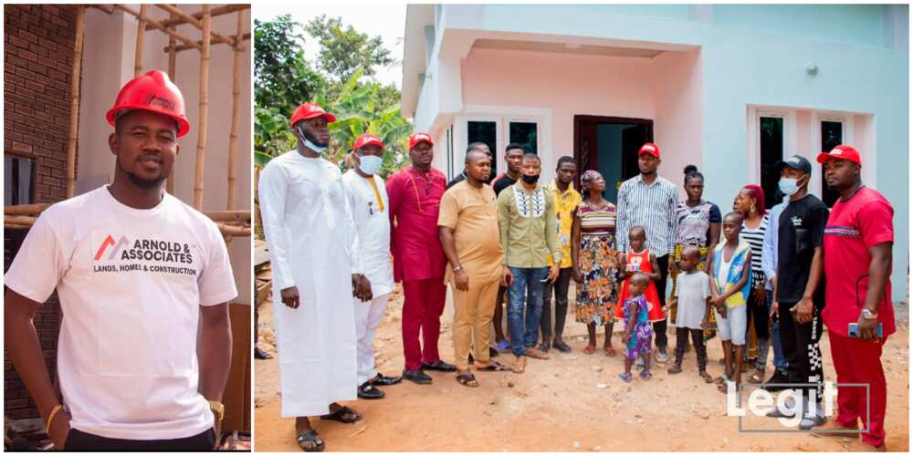 Philanthropist, Arnold Ekweoba donates 2-bedroom bungalow to widow in Anambra