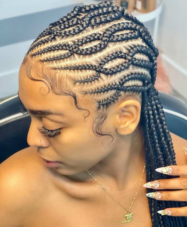 Loopy Ghana cornrows Hairstyles pictures 